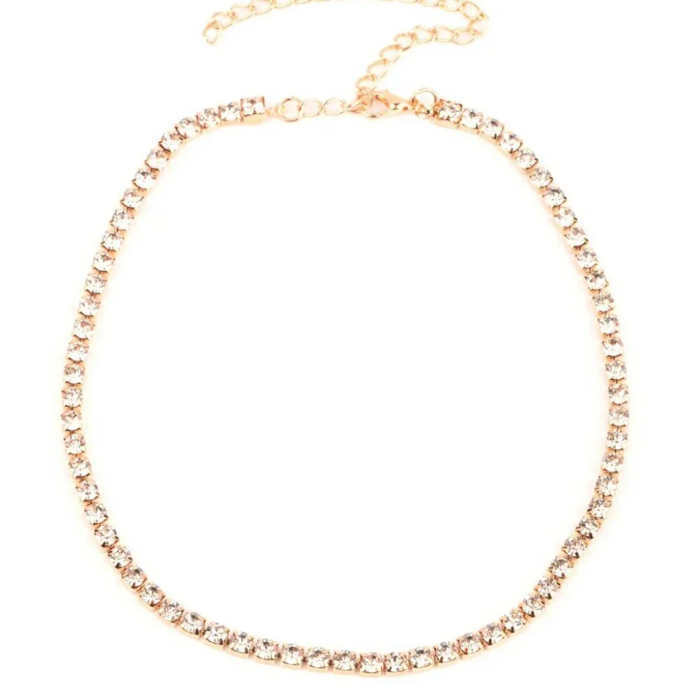 Paparazzi Jewelry - Starlight Radiance - Gold Choker Necklace - Vintage